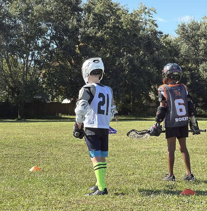 Players setting up offensive play