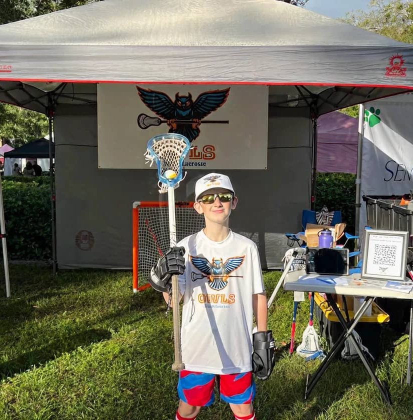 Goalie defending goal during match