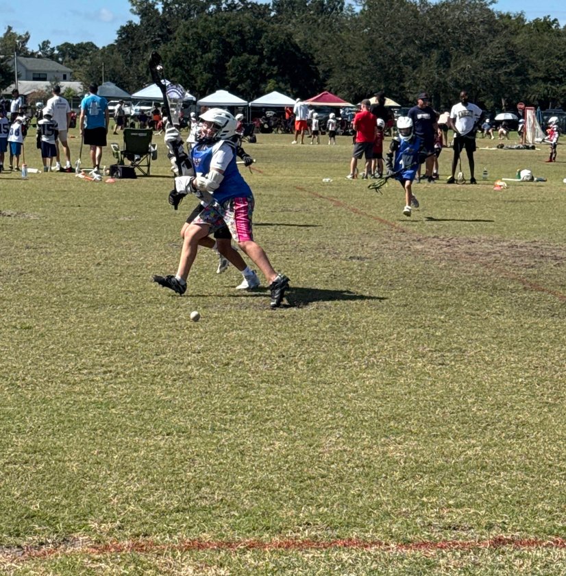 Players setting up offensive play