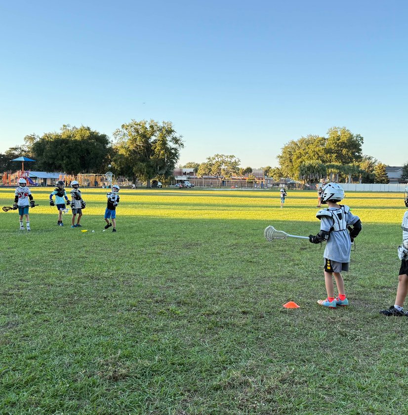 Players setting up offensive play
