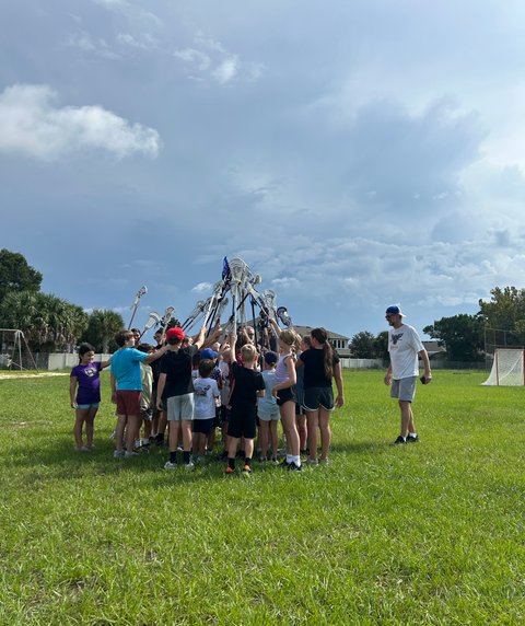 Youth players celebrating after match
