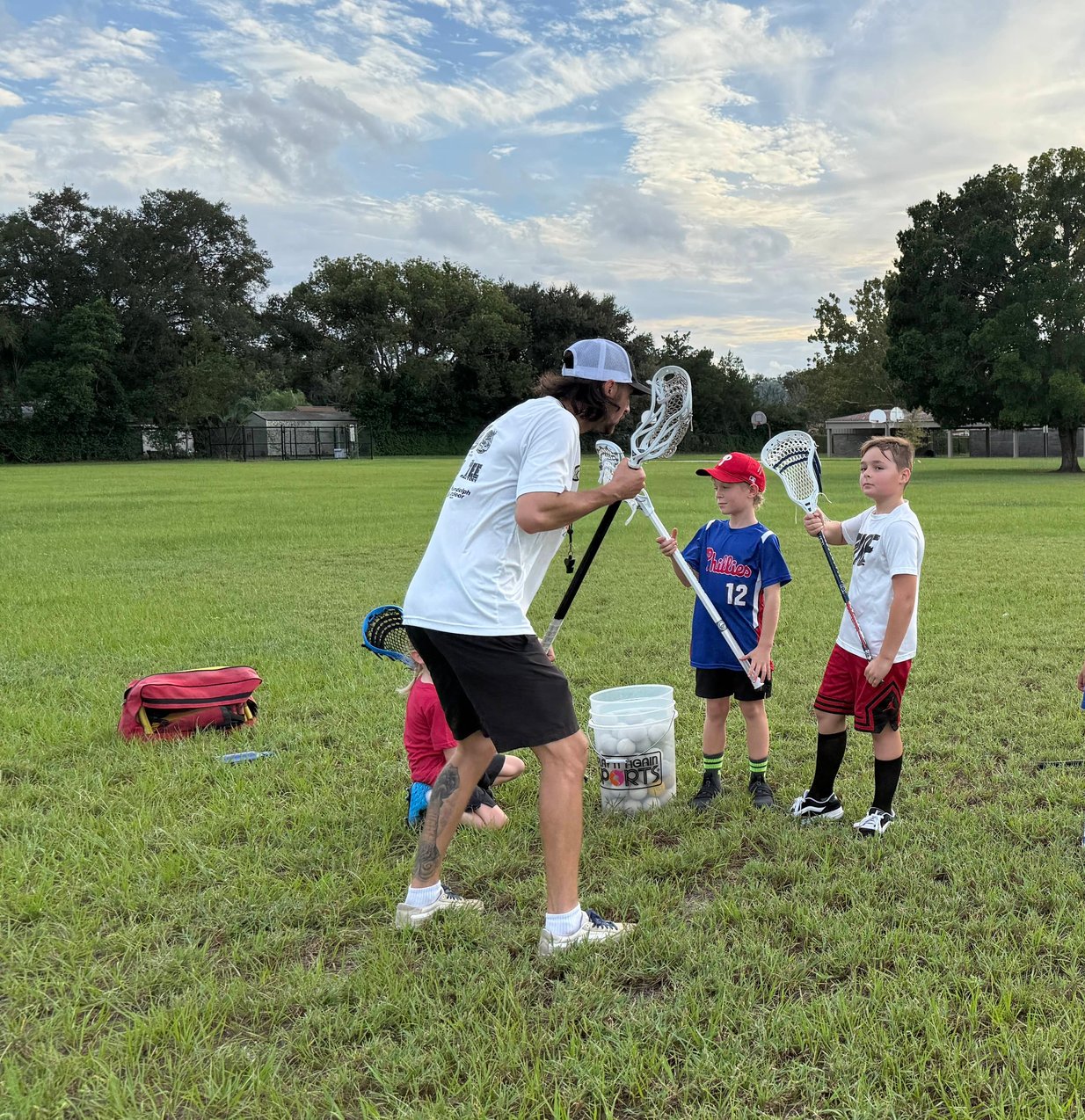 Player scooping ground ball during game